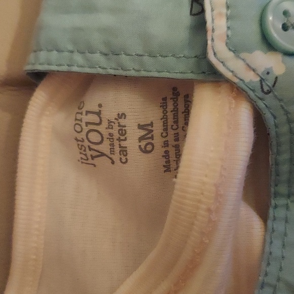 Baby girl's Just One You Llama overall short set - Picture 4 of 6